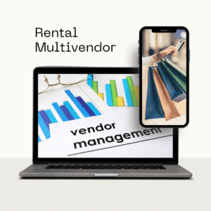 Rental Multivendor Plan for creating a multi-vendor marketplace with vendor management, real-time sales tracking, and commissions